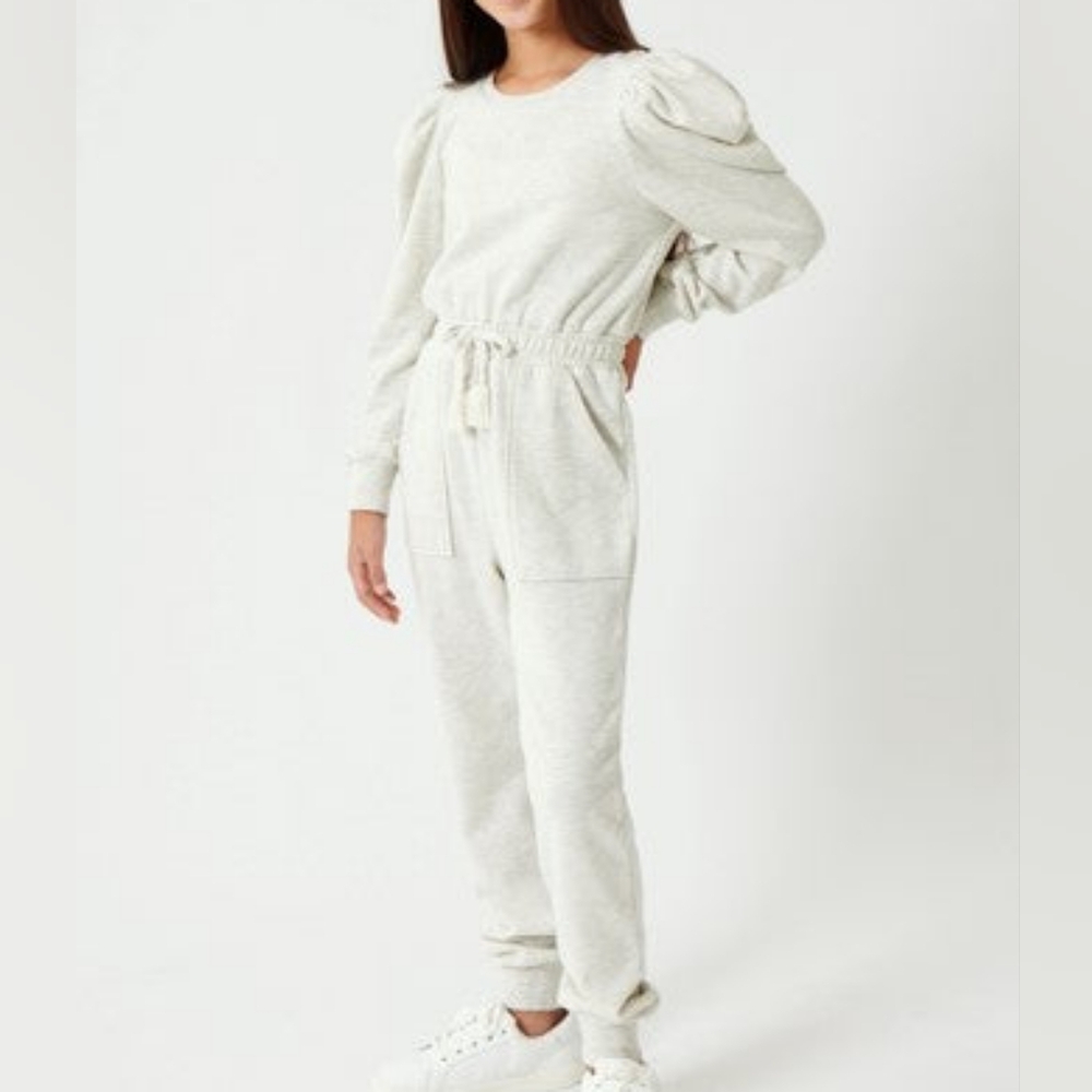 Habitual Kids Puff Sleeve Votton Blend One P Jumpsuit